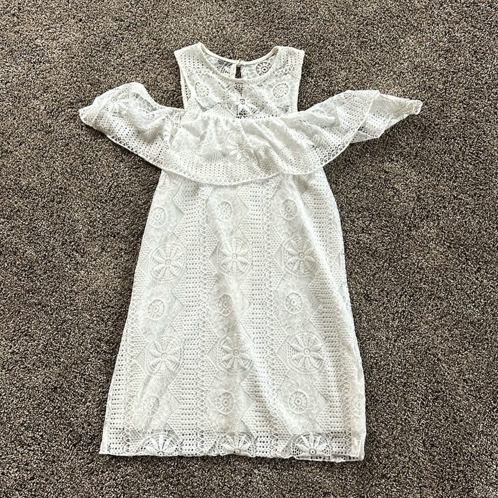 Miami Francesca’s White Graduation Dress Size XS